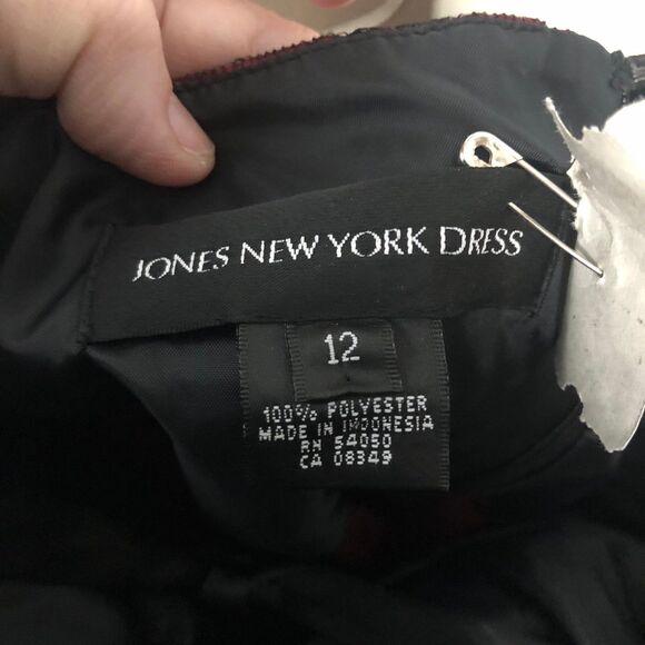 Jones of New York Evening Cocktail Dress, wedding party, Halter Style SZ 12 - Picture 10 of 10